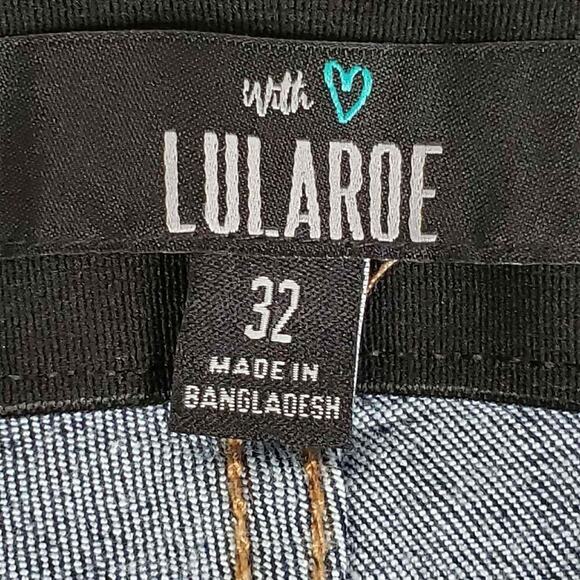 Lularoe Jeans Skinny Womens Size 32 Blue High Rise Stretch Denim 5-Pocket - Picture 6 of 8